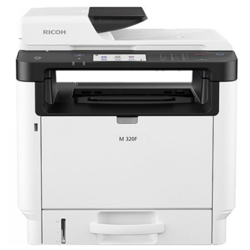 картинка ricoh le m 320f, мфу, a4, 256мб, 32стр/мин, дуплекс, ardf35, сенс.экран, факс, ps, lan, старт.картр.7000стр.(408534) от магазина Tovar-RF.ru