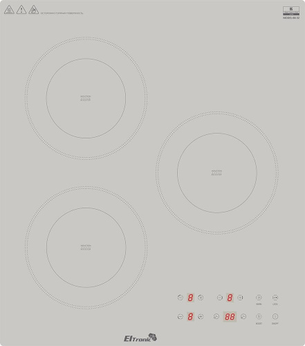 картинка варочная панель eltronic (88-32) 3 конфорки индукционная бежевый eltronic (88-32) 3 конфорки индукционная бежевый от магазина Tovar-RF.ru