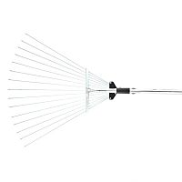 картинка Грабли веерные стальные, 190-520х1200-1500 мм, 15 зубьев, раздвижные, стальной черенок// Palisad [6175655] от магазина Tovar-RF.ru