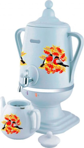 картинка самовар электрический добрыня do-433(4,0л.) снегирь на белом бел/кер. добрыня do-433 снегирь на белом бел/кер. 4л от магазина Tovar-RF.ru