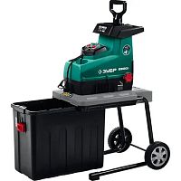 картинка Зубр [ЗИЭ-44-2800] Измельчитель садовый электрический { бесшумный, р/с 44 мм, контейнер 60 л, 2800 Вт } от магазина Tovar-RF.ru
