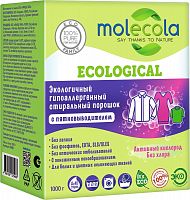 картинка порошок для стирки MOLECOLA Экологичный гипоаллергенный порошок с пятновыводителем КОНЦЕНТРАТ 1000 г, 70488 от магазина Tovar-RF.ru