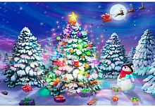 картинка набор рыжий кот алмаз. мозаика (блест.) 22х32 см. с подр., с полн. заполн. (30 цв.) сказочный лес нд-5855 пп-00208511 от магазина Tovar-RF.ru