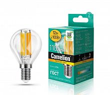 картинка Лампа CAMELION (13712) LED12-G45-FL/830/E14 от магазина Tovar-RF.ru