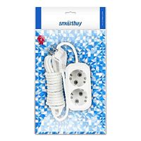 картинка удлинитель с заземлением SMARTBUY (SBE-16-2-05-Z) 2 гнз х 5,0 м (16А/3.5кВт, ПВС 3х1.0) от магазина Tovar-RF.ru