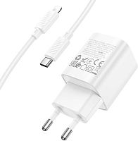 картинка сзу hoco (6942007630313) c148aai 1type-c pd 30w , white hoco (6942007630313) c148aai 1type-c pd 30w , white от магазина Tovar-RF.ru