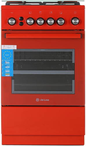 картинка плита газовая de luxe 5040.40г (кр) чр-017 от магазина Tovar-RF.ru