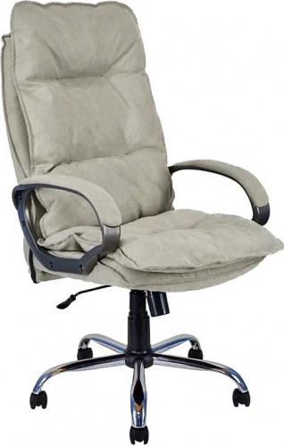 картинка КомпьютерноеОфисное кресло ЯРКРЕСЛА Кресло Кр85 ТГ СП ХРОМ SR23 (ткань светло-серая) от магазина Tovar-RF.ru