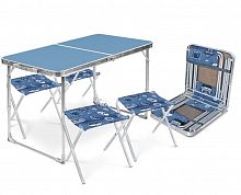 картинка набор стол+стулья nika набор стол+стулья (сст-к2/4 голубой-джинс)от магазина Tovar-RF.ru
