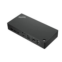 картинка lenovo [40ay0090cn] thinkpad universal usb-c dock  2x dp 1.4, 1x hdmi 2.0, 3x usb 3.1, 2x usb 2.0, 1x usb-c, 1x rj-45, 1x combo audio jack 3.5mm pi. от магазина Tovar-RF.ru