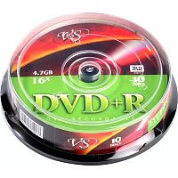картинка диски vs dvd+r 4.7gb, 16x, cake box 10шт.(620533) от магазина Tovar-RF.ru