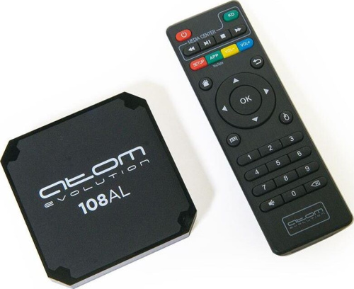 картинка приставка смарт тв atom-108al (android tv box), allwinner h313, 1/8gb, аtomevolution аtomevolution allwinner h313 1/8gb atom-108al от магазина Tovar-RF.ru