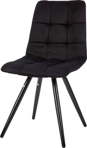 картинка Стул обеденный POLINI Home Berlin SM, черный-черный (2 кор.) POLINI Home Berlin SM, черный-черный (2 кор.) от магазина Tovar-RF.ru