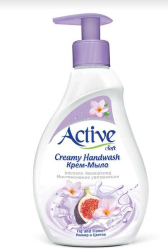 картинка Жидкое крем-мыло ACTIVE Жидкое крем-мыло с витамином B5 "Инжир", дозатор, 350 мл Purple (511801643) от магазина Tovar-RF.ru