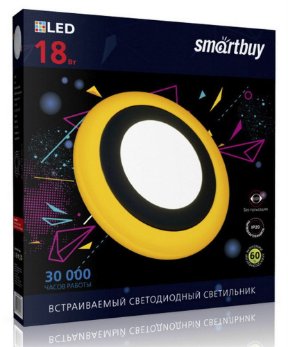 картинка Светильник SMARTBUY (SBL-DLB-18-65K-O) 18w/6500K+O от магазина Tovar-RF.ru