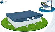 картинка тент для бассейна intex защитный тент (для каркасных бассейнов 300х200см) 28038от магазина Tovar-RF.ru