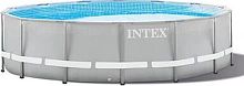 картинка бассейн каркасный призматический intex бассейн каркасный призматический (фильтр-насос), 3,05м x 76см, 26702np 049-014от магазина Tovar-RF.ru