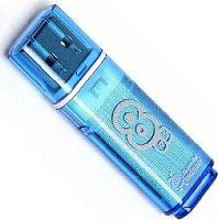 картинка usb флеш smartbuy (sb8gbgs-b) 8gb glossy series blue от магазина Tovar-RF.ru