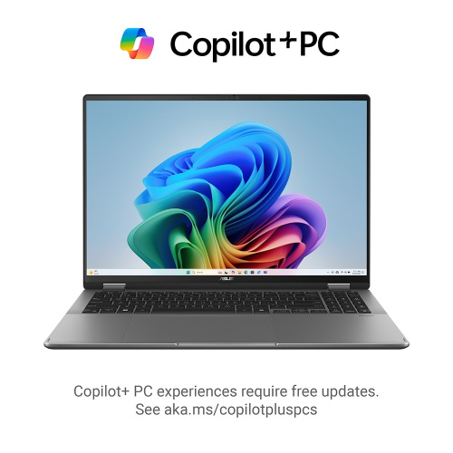 картинка asus vivobook 16 flip tp3607sa-rj068w [90nb1511-m003v0] matte gray  16" {oled wqxga+ touch ultra 7  256v/ 16gb/ 1tb pcie g4 ssd/ intel arc/ win11 home} от магазина Tovar-RF.ru