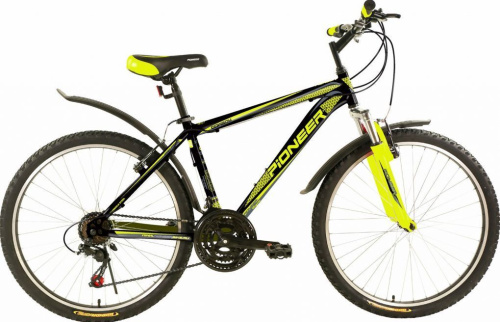 картинка велосипед pioneer cowboy 26"/19" black-green-grayот магазина Tovar-RF.ru