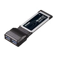 картинка d-link dub-1320/a1a 2-портовый usb 3.0 адаптер для шины expresscard от магазина Tovar-RF.ru