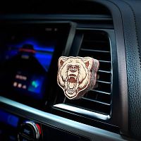 картинка ароматизатор aroma bar дефлектор на магните "медведь рычит" коричнево-белый 49332 aroma bar дефлектор на магните "медведь рычит" коричнево-белый 49332 от магазина Tovar-RF.ru