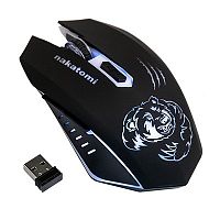 картинка мышь mrog-15ur nakatomi gaming rf 2.4g optical - игровая, аккумулятор, 6 кнопок+ролик, 7ми цветная подсветка от магазина Tovar-RF.ru