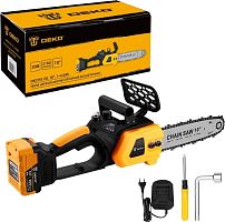 картинка Пила цепная аккумуляторная бесщеточная DEKO DKCHS 20, 10 , 20В, 1x4.0Ач, з/у 083-2000 от магазина Tovar-RF.ru