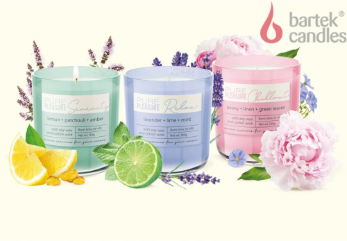 картинка Свеча BARTEK Чистое удовольствие (Pure Pleasure) 150гр в стакане от магазина Tovar-RF.ru