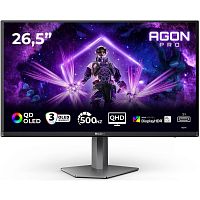 картинка lcd aoc 26.5" ag276qkd2 black/dark grey {qd-oled 2560x1440 500hz 0.03ms 16:9 1000cd 2xhdmi displayport 4xusb 2x5w has external vesa} от магазина Tovar-RF.ru
