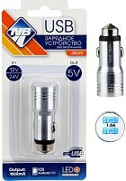 картинка nova bright для моб.устройств, 2 usb-порта, 1000ма, led индикатор, 12/24в от магазина Tovar-RF.ru