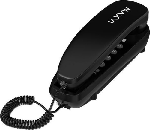 картинка телефон проводной maxvi cs-01 black maxvi cs-01 black от магазина Tovar-RF.ru