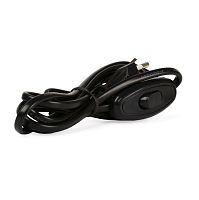 картинка Шнур SMARTBUY (SBE-06-P05-b) Шнур для бра с проходным выключателем 1,7 метра черный ШВВП 2х0,75 от магазина Tovar-RF.ru