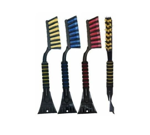 картинка щетка для снега black&blue вв1001 скребком поролоновая ручка, цветная (48см) 44382 от магазина Tovar-RF.ru