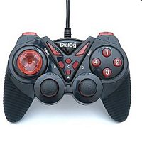 картинка dialog action gp-a13, черно-красный {геймпад, вибрация, 12 кнопок, usb} от магазина Tovar-RF.ru
