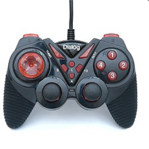 картинка dialog action gp-a13, черно-красный {геймпад, вибрация, 12 кнопок, usb} от магазина Tovar-RF.ru