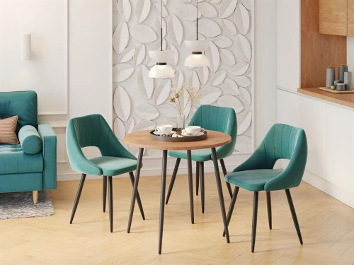 картинка Корпусная мебель POLINI Стол обеденный Home London дуб крафт золотой-черный (1 кор.) POLINI Стол обеденный Home London дуб крафт золотой-черный (1 кор.) от магазина Tovar-RF.ru