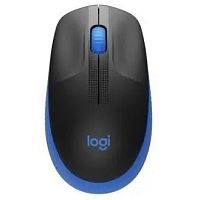 картинка мышь logitech m190, оптическая, беспроводная, usb, темно-серый и синий [910-005925] от магазина Tovar-RF.ru