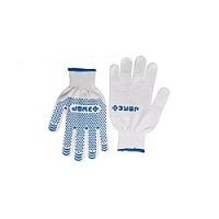 картинка ЗУБР Перчатки трикотажные, 12 класс, х/б, с защитой от скольжения, L-XL [11451-XL] от магазина Tovar-RF.ru
