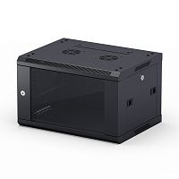 картинка neomax шкаф телекоммуникационный   настенный 9u (600х450), стеклянная дверь, замок-ключ (3 шт), разборный, цвет черный (1 коробка)[ncb-wm9u-6045gk3-100-bk] от магазина Tovar-RF.ru