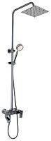 картинка Душевой комплект BRIMIX 88705 Смеситель+стойка душевая тропический душ с двумя лейками из алюминия ТИТАН от магазина Tovar-RF.ru