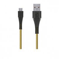 картинка кабель smartbuy (ik-10n-2 yellow) usb - micro usb, "карбон"- 1.0 м, желтый от магазина Tovar-RF.ru