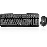 картинка defender клавиатура + мышь jakarta c-805 ru беспроводной набор, черный, полноразмерный  45805/45804  от магазина Tovar-RF.ru