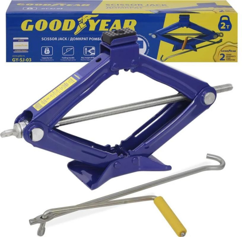 картинка домкрат goodyear gy-sj-03 ромбический 2т 100-410 мм goodyear gy-sj-03 ромбический 2т 100-410 мм от магазина Tovar-RF.ru