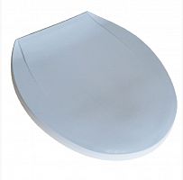 картинка Сиденье с крышкой для унитаза МАК P01 Крышка для унитаза белая пластиковая-эконом от магазина Tovar-RF.ru