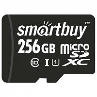 картинка карта памяти smartbuy (sb256gbsdcl10-01) microsdxc 256gb class10 uhs-1 + адаптером от магазина Tovar-RF.ru
