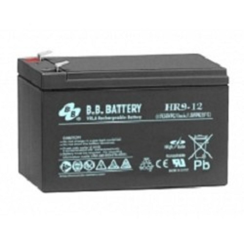 картинка акб b.b. battery hr 9-12 (12в 9ач) 216вт/блок, дхшхв 151x65x94 мм, масса 2.75 кг, клеммы f2 от магазина Tovar-RF.ru