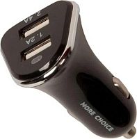 картинка азу more choice (4627151191393) ac22i 2usb 2.4a для 8-pin black от магазина Tovar-RF.ru