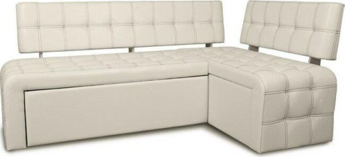 картинка Диван кухонный угловой БИТЕЛ Прага Милк БИТЕЛ Прага Ясень/Борнео Милк (молочный) (4 уп.) от магазина Tovar-RF.ru