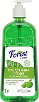 картинка Средство для мытья посуды FOREST CLEAN Гель для мытья посуды Зеленое яблоко 1 л от магазина Tovar-RF.ru